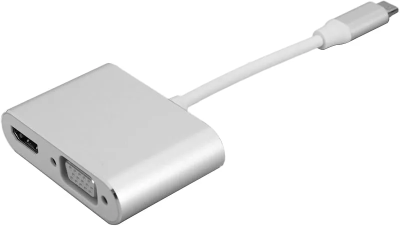 ZJchao Typ C Hub Till VGA DVI DisplayPort 3.1