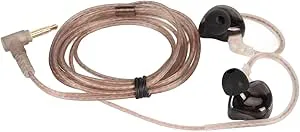 Ejoyous HiFi-skärmhörlurar, Brusreducerande Trådbundna Hörlurar, Bekväm Passform med Förbättrad Isolering för Musiker, 3,5 Mm Rätvinkelkontakt (Kolfiber standard)