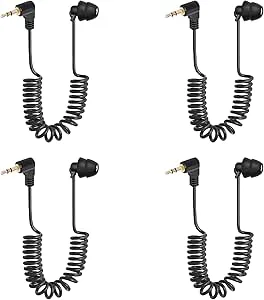 ISTOVO 4st 3,5 mm Fjäderhörlurar Enkelsidiga Hörlurar