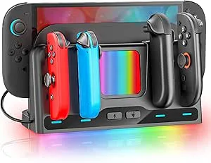 Laddningsdocka för Switch 2/SW/OLED-kontroller