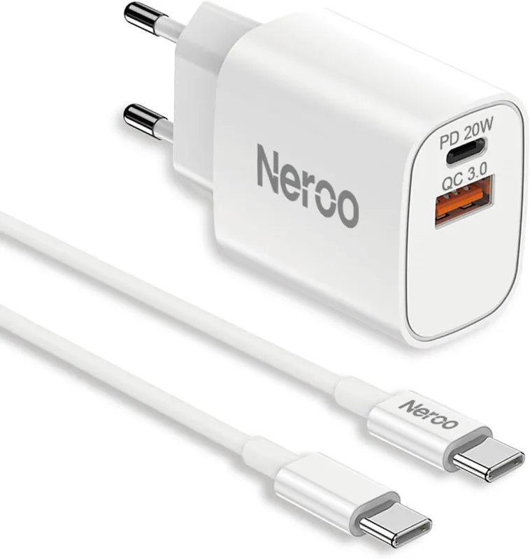 NEROO 20W Snabbladdare med 2m USB-C kabel