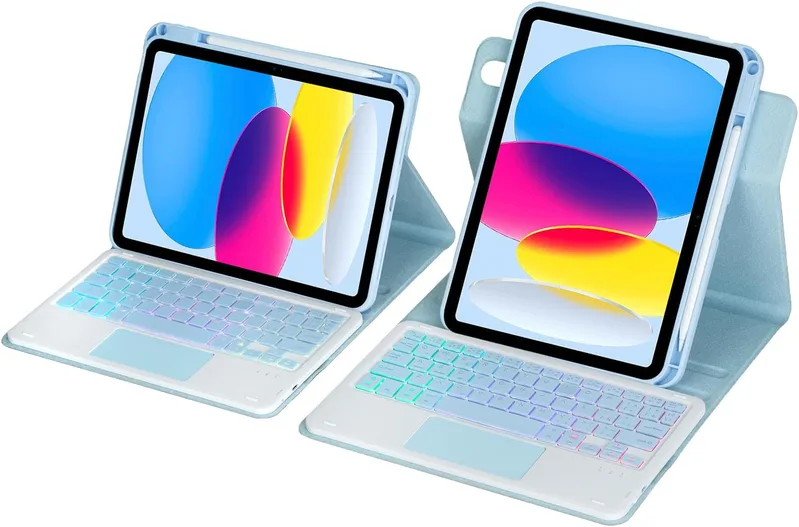 360 graders roterande Bluetooth-tangentbordsfodral för iPad Air 4