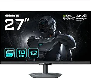 GIGABYTE G27UP Gaming Monitor 27 tum 4K UHD – dubbelt läge (4K 160 Hz eller FHD 320 Hz), 3840 x 2 160, 1ms, 400 CD/m², FreeSync Premium, HDR10, HDMI 2.1, DisplayPort 1.4