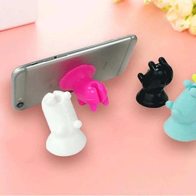 Generic Telefonsolskyddshållare Söt Piggy Sugkopp Telefonställ för hemma- och Utomhusbruk Lämplig for Nästan Alla Smartphones Silikon + Plast i Olika
