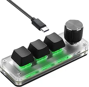 SinLoon Mini programmerbart mekaniskt tangentbord 3 tangenter