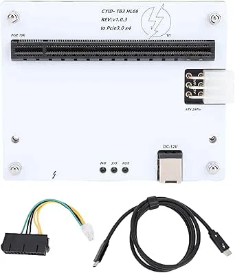 BONKZEBU Extern Grafikkortdocka USB4.0, Extern Grafikkortsdockningsstation med 1 M Datakabel, Grafikkortsdocka för Bärbart Spel, GPU-docka för små Datorer
