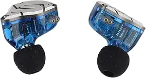 HiFi-hörlurar Bekväma In-ear-hörlurar med 1DD+4BA Hybrid-drivrutin för Sport Avtagbar Kabel för Musikentusiaster