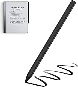 Stylus Pen for Remarkable 2 Pen, EMR Pen with Eraser, 4096 Pressure Level, Tilt-Sensitive and Magnetic Adsorption, Stylus Pen Compatible with Remarkable 2/1/Kindle Scibe