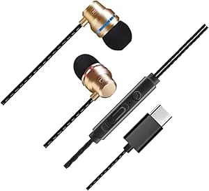 SUIOPPYUW Hörlurar med volymkontroll och hållbar kabel