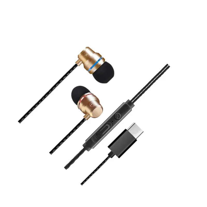 SUIOPPYUW hörlurar med volymkontroll och mikrofon, 1,2 m kabel