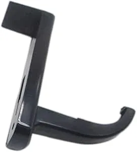 Monitor Edge headsethållare, hörlursstativ plast internetbar headset stativ monitor kant hängare krok hållare med baksida självhäftande svart