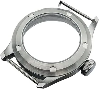 1 st 47 mm silverborstat rostfritt stålboett passar ETA 6497 6498 ST3600/ST3620 handuppdragande urverk