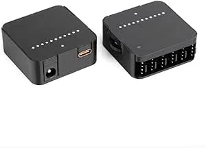 12 V DC PWM-fläktstyrning, modell C (Type-C DC-kontakt), 4-polig, manuell varvtalsreglering 0–100 %, LED-skärm, stöder upp till 6 fläktar, 60 W total effekt (Tpye-C)