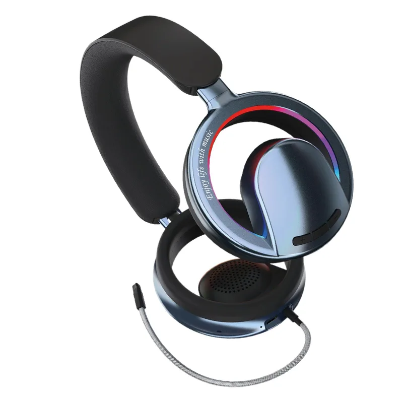 Generic trådlösa över-ear-hörlurar, svart