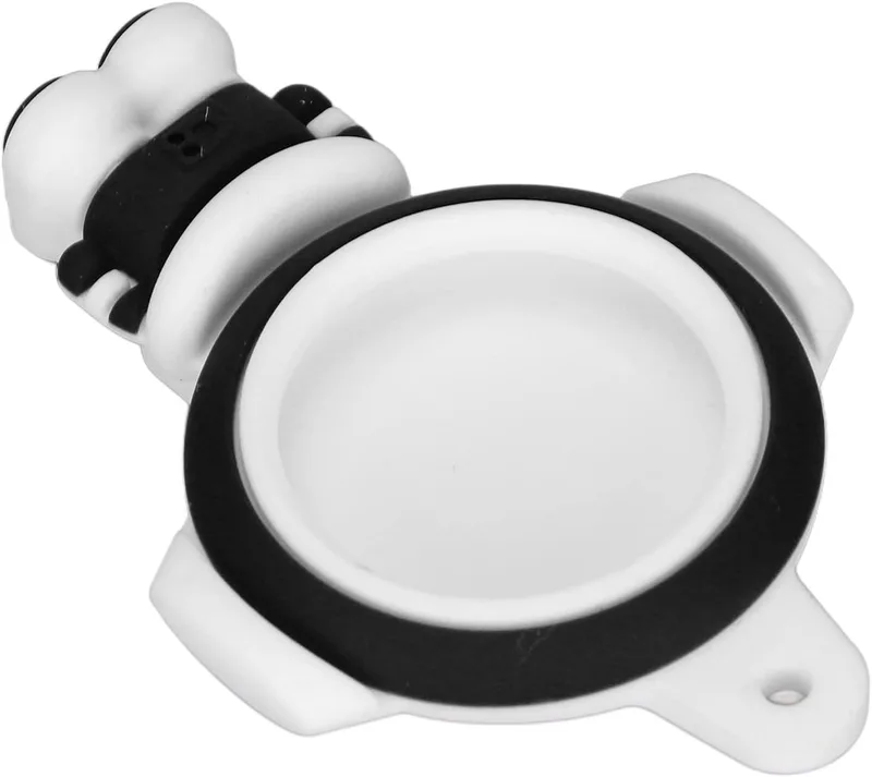 aqxreight För IOS Locator Silikon Skyddsfodral Astronaut Shape Shock Resistant Skyddsfodral med Nyckelring För Locator