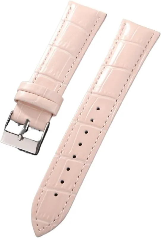 Universellt Klockarmband Bambu Fogmönster 18mm 20mm 22mm Män Kvinnor Vattentätt Armband Klocktillbehör(Pink,18mm)