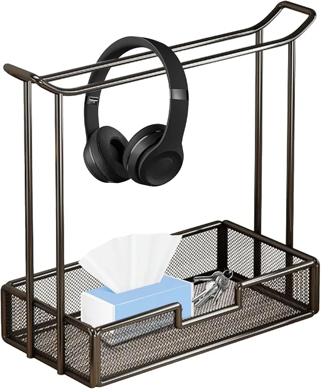 Skrivbordsspelheadset stativ – metallförvaringsställ stabil bas kreativ hållare