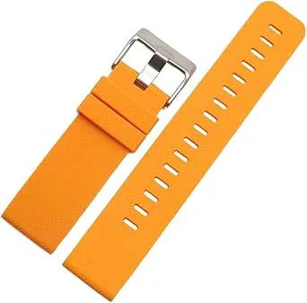 24 mm sportklockarmband med silikonrem for män utomhus vattentät gummiersättningsarmband bältesband passande for Suunto Traverse Watch
