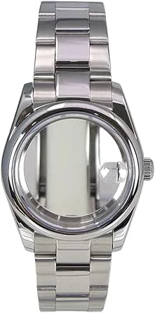 36 mm 40 mm klockfodral Armband Safirglas 28,5 mm urtavla kompatibel for Nh35/Nh36/Miyota 8215 rörelse