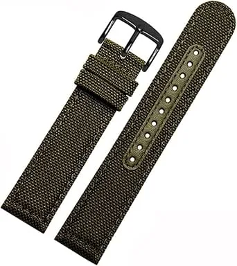 Nylonarmband For Seiko PROSPEX Klockband Utomhussport Vattentät SRPC31J1 Man Series SSC295J1 Canvas Armband(Army green-black,22mm)