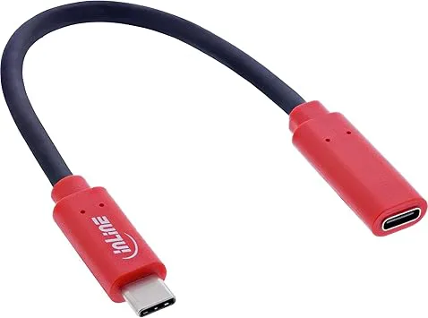 Inline USB-datablockerare adapterkabel USB-C kontakt till USB-C-uttag 0,2 m