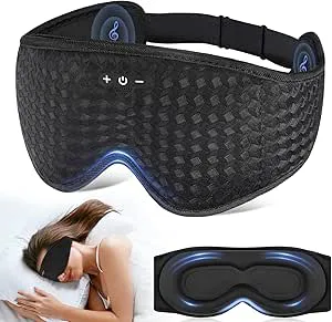 AOOTE 3D sömnmask Bluetooth-hörlurar trådlös musik