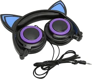 Tomantery Cat Ear Cute Cartoon Headset med