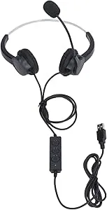 Tomantery Kontorsheadset Hållbar Brusreducering Kabelanslutet Call Center-headset