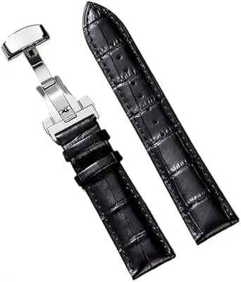 Krokodilmönstrat Läderarmband 18mm 20mm 22mm 24mm