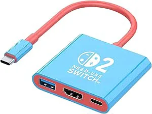 HAQIUHETO 3-i-1-switch 2-TV-dockning