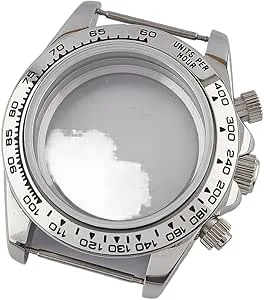 1 st 39 mm fodral VK63 904L rostfritt stål herrklocka Keramisk ram