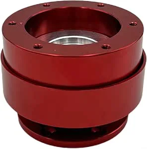 Snabbfrigörande rattadapter, för racingsimulator, för MOZA R9/R16/R5 Direct Drive-bas, design av aluminiumlegering, svart/röd (röd)