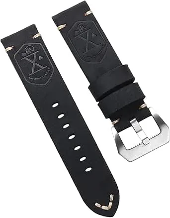 Handgjort Klockarmband I Första Lagret, For Panerai PAM-klockarmband 22 Mm, 24, 26, Vintage Mjukt Läderarmband, Herrarmband
