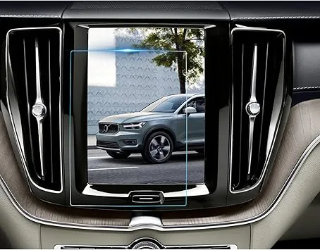 BIBIBO 8,7 tum Volvo navigering, skyddsfilm, skärmskydd för Volvo XC40 XC60 XC90 V60 V90 S90 S60 C40 2017–2022, 9H härdat glas, displayskyddsfilm, XC40 XC60 tillbehör