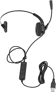 BONKZEBU Brusreducerande Kontorsheadset USB Justerbara Trådbundna Call