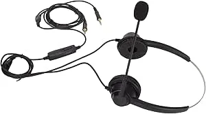 BONKZEBU Trådbundet PC-headset med Mikrofon Ergonomiskt Företagsheadset