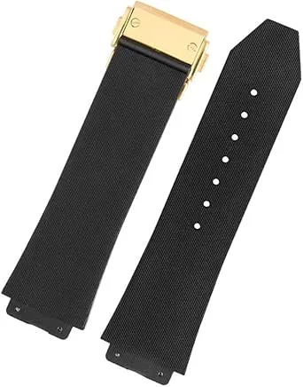 Klockband Passar For HUBLOT BIG BANG Silikon 26mm*19mm 25mm*17mm Vattentät Herrarmband Kedjeklocka Gummiklocka Armbandskedja