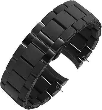 Stål i silikon armband Passar for AR5890 AR5889 AR5858 AR5920 AR5868 AR8023 Klockor Band Man 23mm Kvinna 20mm Remmar