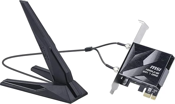 MSI Herald BE9400 PCIe-kort wifi 7 tre-band för stationär dator
