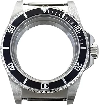 vintagefodral 38MM klockfodral 316L armband i rostfritt stål Vattentätt for Nh35 NH36 NH34 NH70 4R36 rörelse Safirglas