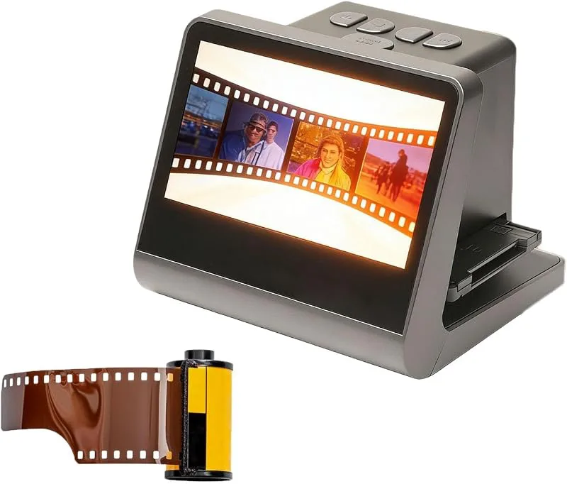 Filmskanner För Diabilder Med 5 Tum LCD Skärm