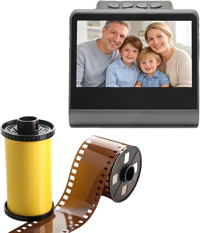 Filmskanner Med 5 Tum LCD Skärm Och HDMI Utgång