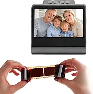 Autonom Filmskanner Med 5 Tum Färg LCD Skärm, 24MP CMOS Sensor För Digitalisering Av 35mm 135 110 126KPK Utan PC