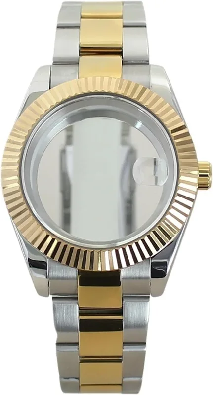 1st vattentät 39 mm klockfodral Rem Safir for Nh35 Nh36Nh34 for Miyota8215 Urverk 28,5 Urtavla Datejust Style Raffad ram