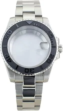 1st Silver 40mm 20ATM Diver Watch Fodral Armband Safirglas for NH35 NH36 NH38 for Miyota8215 Eta2824 Movement