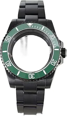 1st 40 mm Borstad klockfodral Armband Safirkristall for NH35 NH36 NH34NH38 for Miyota8215 for Eta2824 Movement C3 Luminous SUB Bezel