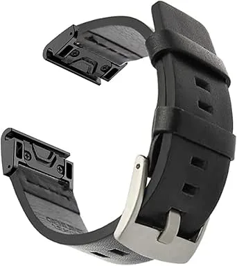 26 Mm Läderarmband Som Passar For Garmin Fenix ​​7X 6X Pro 5X Plus 3HR Smart Watch Quick Release Armband