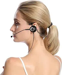 BONKZEBU Callcenter Brusreducerande Kundserviceheadset för Stabilitet och
