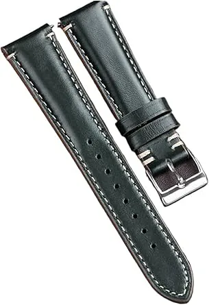 Klockarmband 20mm 22mm 24mm Oljeläderarmband