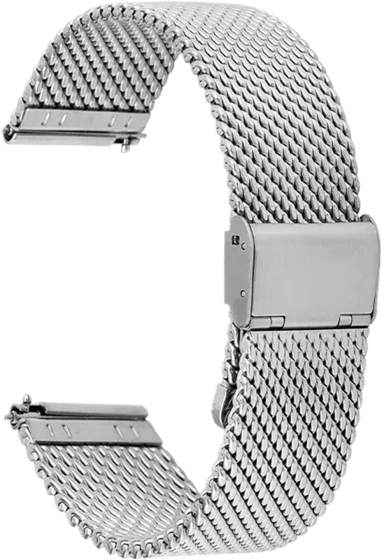 Milanesiskt Grovt Nätarmband 18 Mm 20 22 24 Rostfritt Stålarmband 3 Tjocklek For DW-armband Snabbkoppling